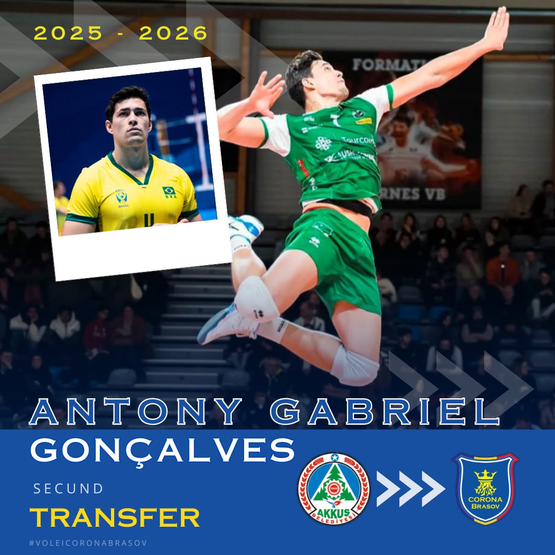 ANTONY GABRIEL GONÇALVES VA EVOLUA PENTRU CORONA BRAȘOV ÎN SEZONUL 2025/26!
