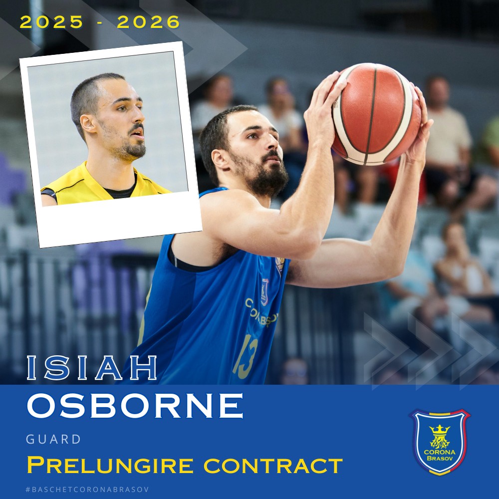 ISIAH OSBORNE REVINE LA CSM CORONA BRAȘOV!