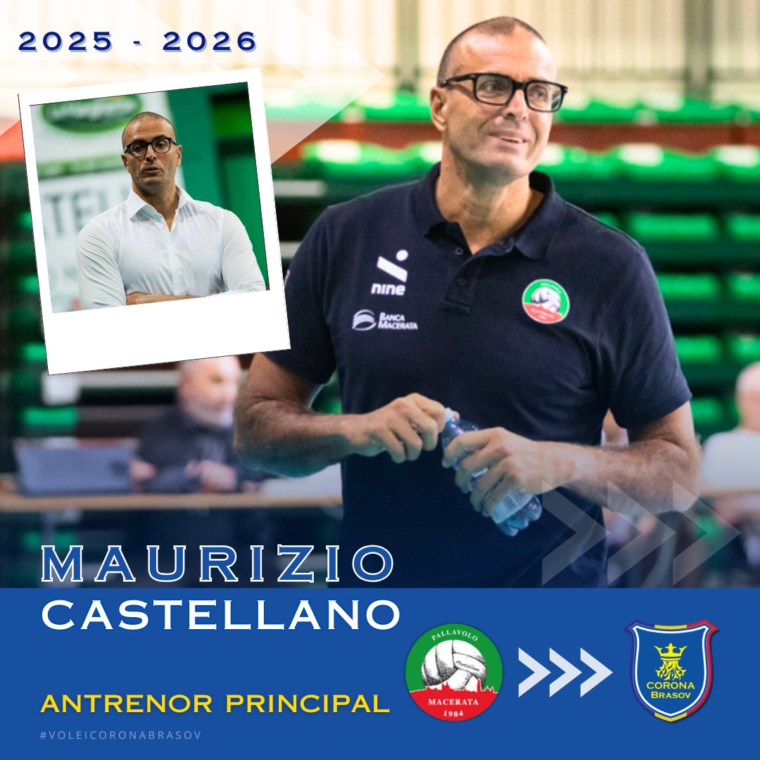 MAURIZIO CASTELLANO, NOUL ANTRENOR LA VOLEI MASCULIN.