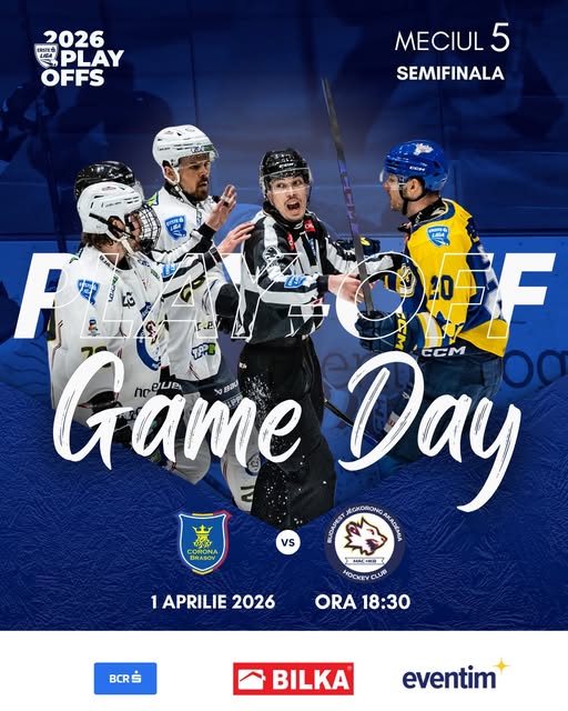 HOCHEI SENIORI ERSTE LIGA-PLAY-OFF : CSM CORONA BRAȘOV - BUDAPEST JÉGKORONG AKADÉMIA HC, meciul 5 - SEMIFINALE