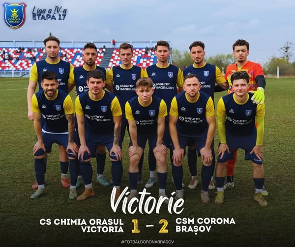 CSM Corona Brașov continuă parcursul bun din Liga a IV-a de fotbal