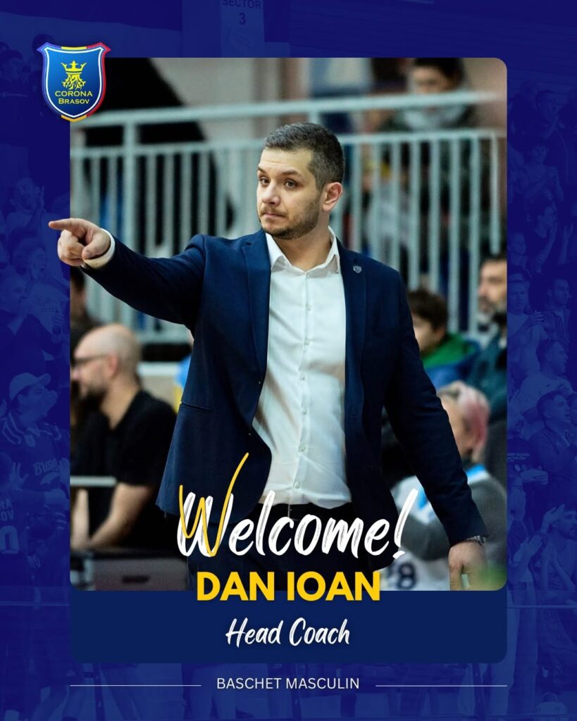Dan Ioan este noul antrenor principal al echipei de baschet masculin Corona Brașov!