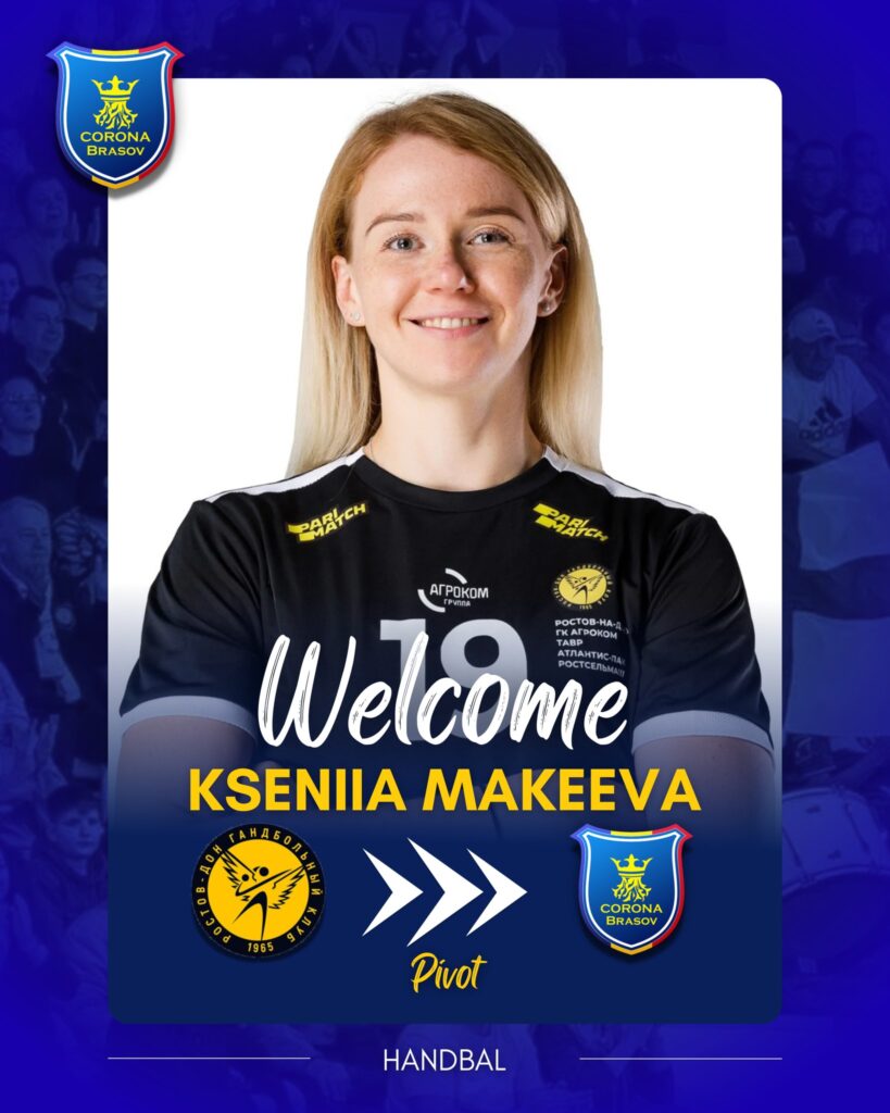 Transfer de top la Corona Brașov: Kseniia Makeeva semnează din vara lui 2026