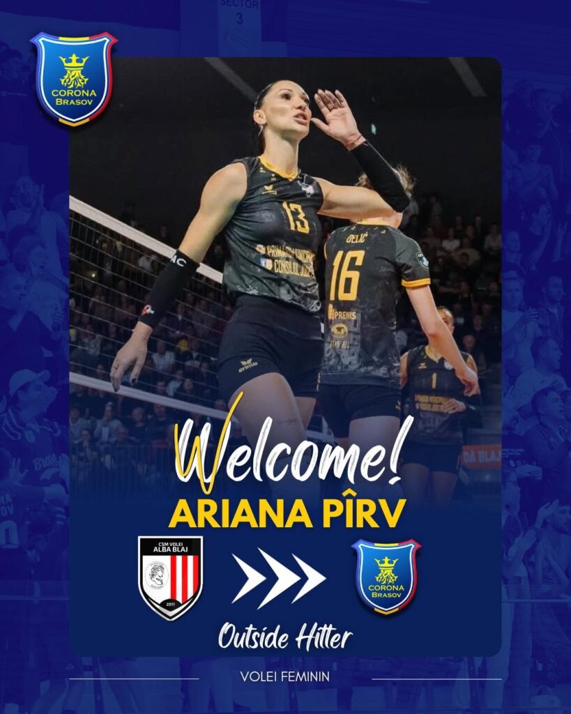 Ariana Pîrv este noua jucătoare a Coronei Brașov!