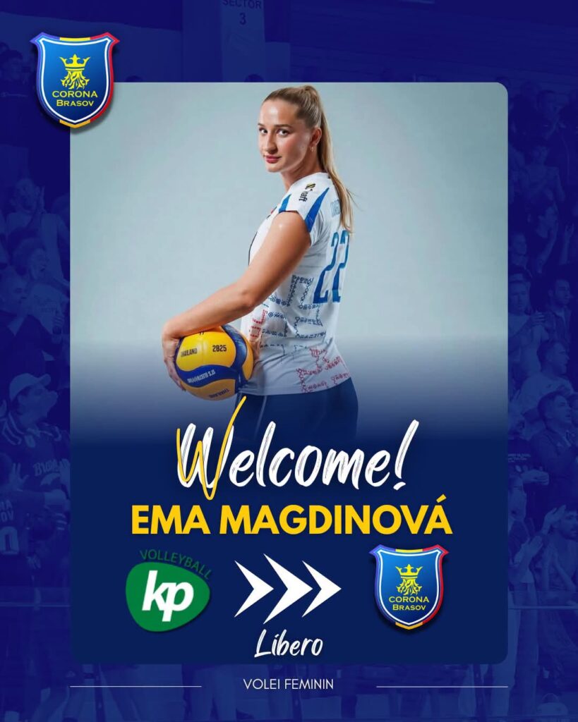 Ema Magdinová este noul libero al echipei noastre de volei feminin!