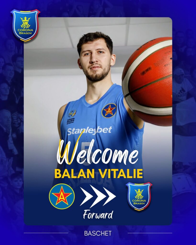 Vitalie Balan se alătură echipei de baschet Corona Brașov!
