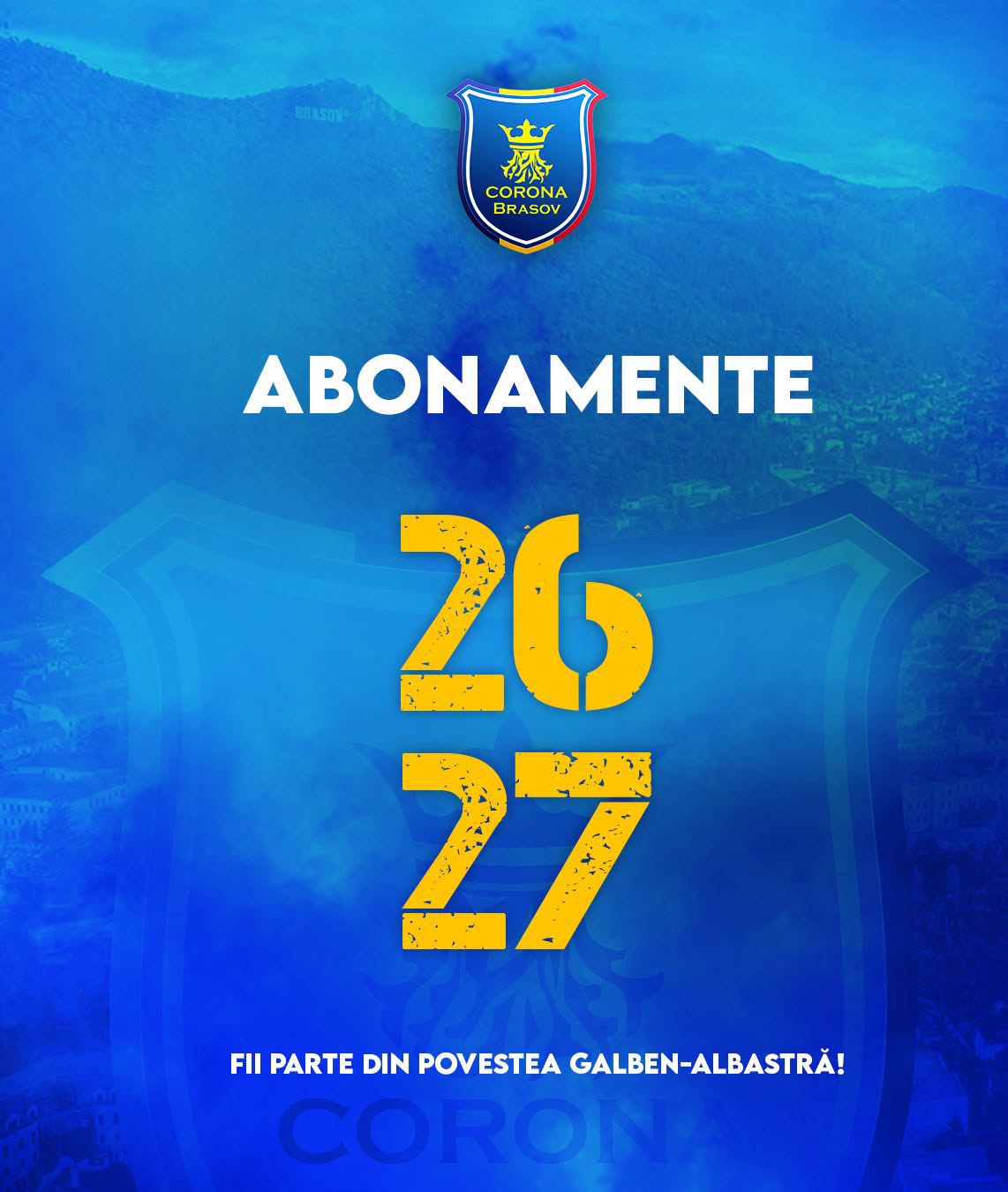 Abonamente Corona Brașov pentru sezonul 2026–2027