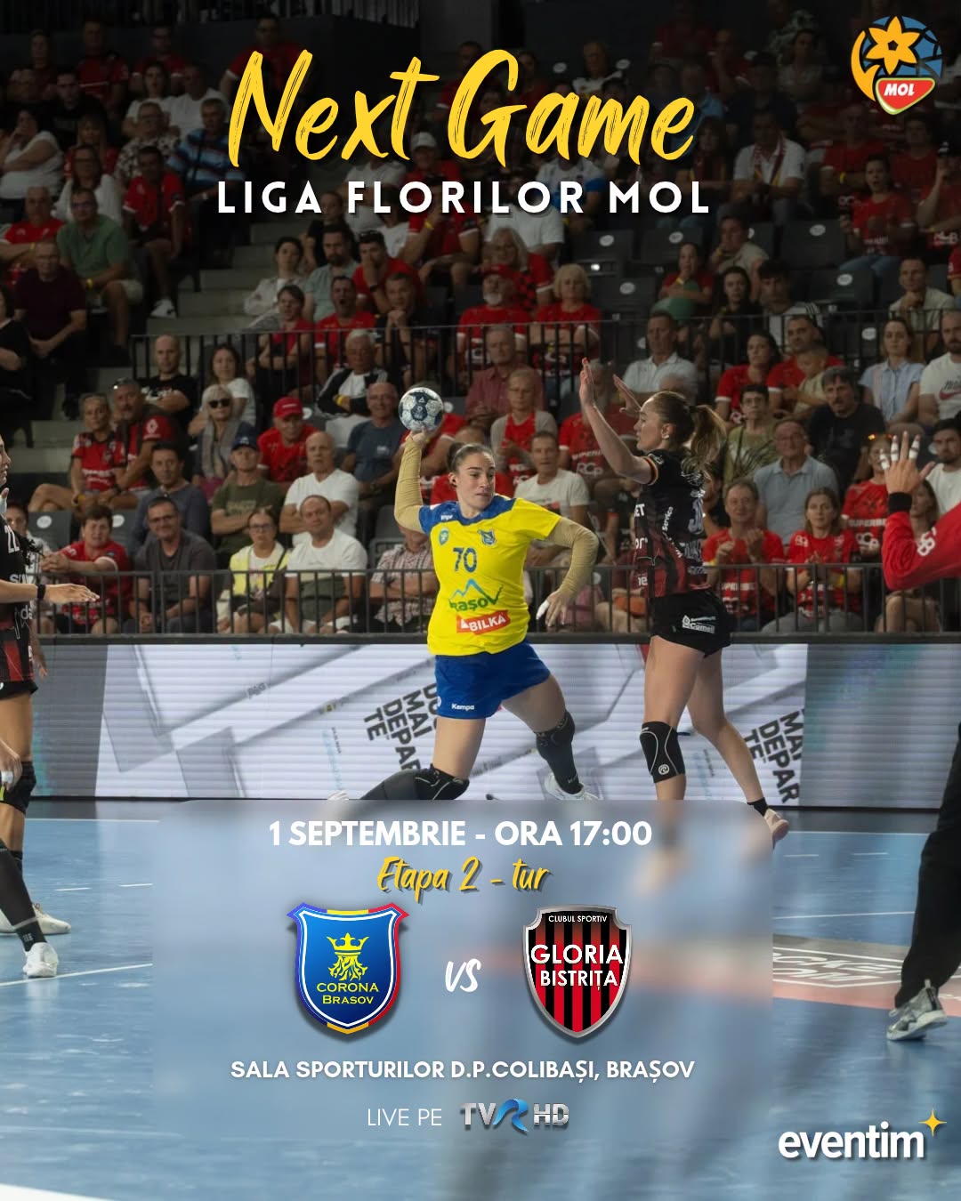 csm-corona-brasov-cs-gloria-bistrita-liga-florilor-etapa-2