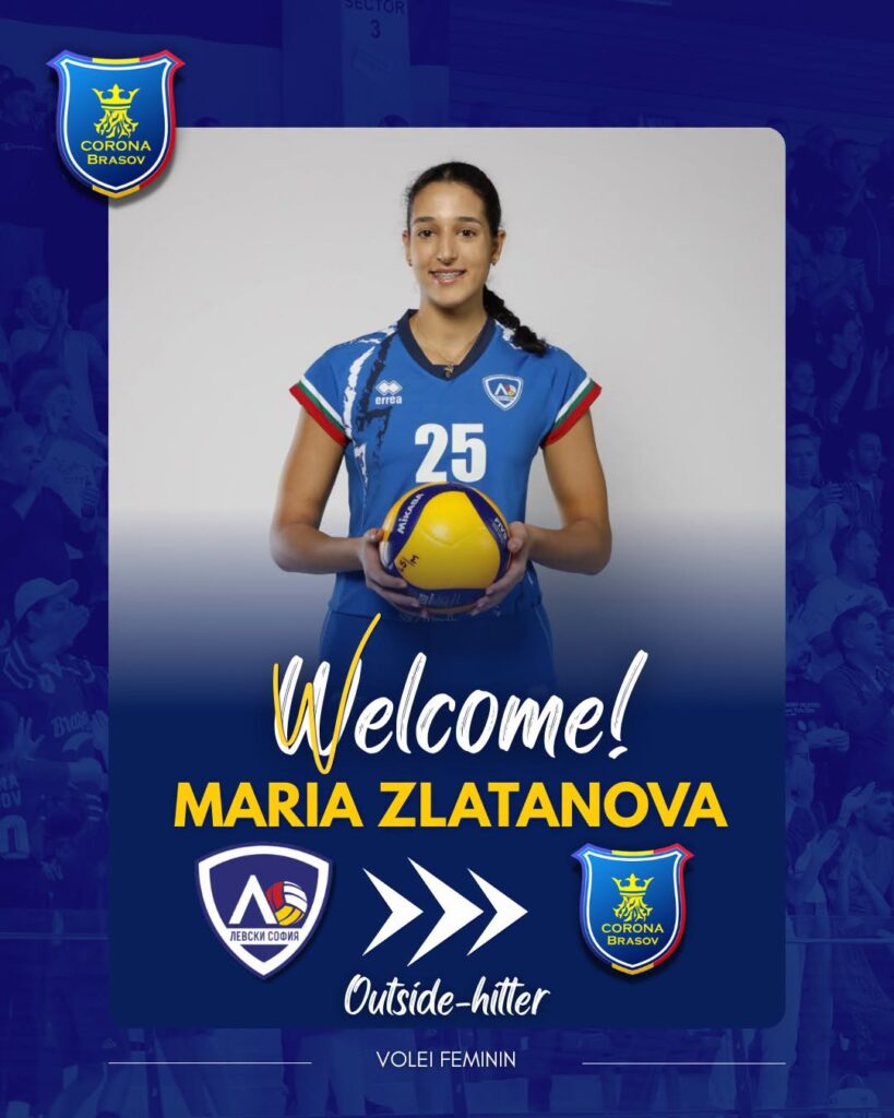 Transfer la volei feminin: Maria Zlatanova se alătură echipei Corona Brașov!